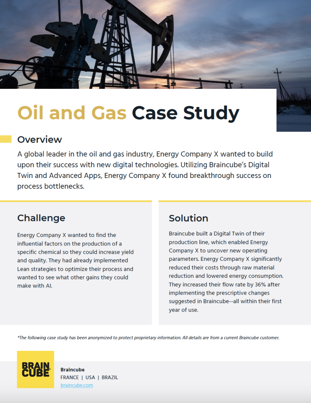 oil and gas case study interview